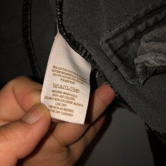 Free People Floral Denim Crop Dark Denim Jacket Size 2 - Picture 9 of 9